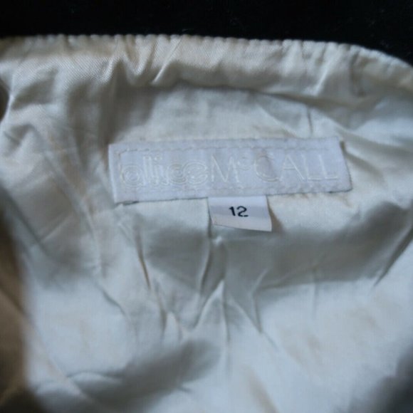 ALICE MCCALL 'WIGGLE' COAT - Black and White Trim Wool Size 12 - Picture 4 of 6